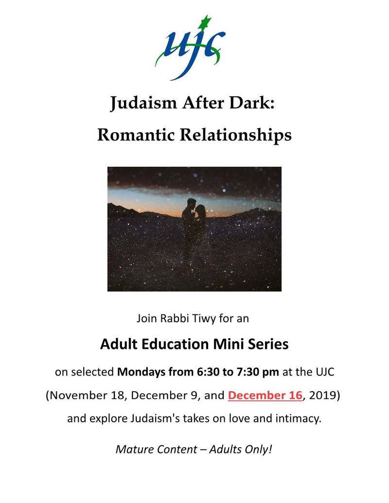 Banner Image for Adult Ed Mini Series: Judaism after Dark
